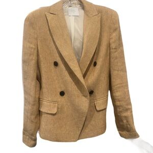 Eleventy Blazer (Wheat w/ Gold Speckle Shimmer)